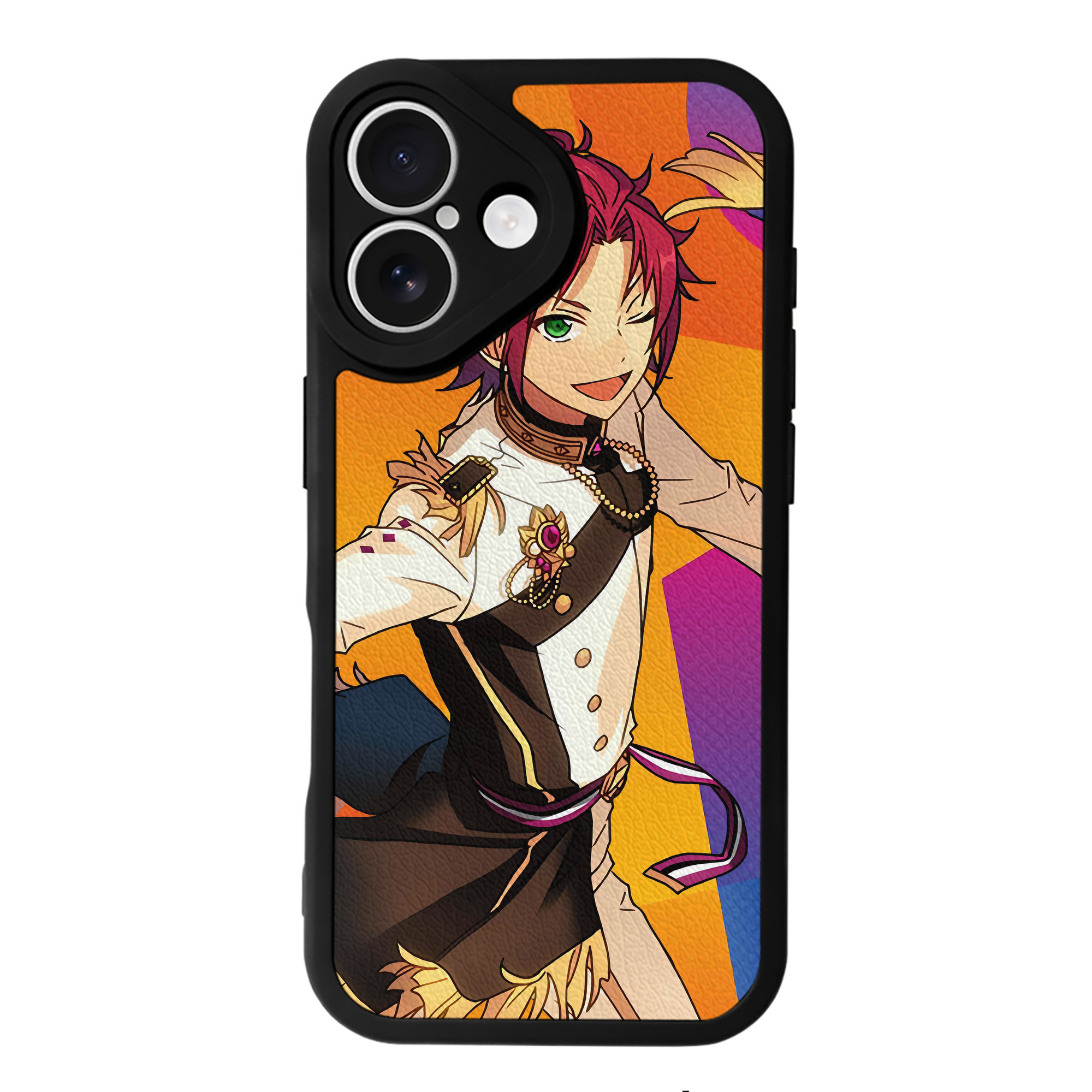 （画像用） あんさんぶるスターズ! Ensemble Stars 【iPhone 16シリーズ対応】シリコンスマホケース（レザー調） 材質：シリコン